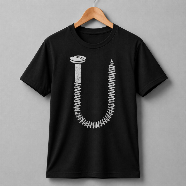 Screw U Graphic T-Shirt Funny Pun Letter U Black Cotton Tee Humorous Men Women gallery