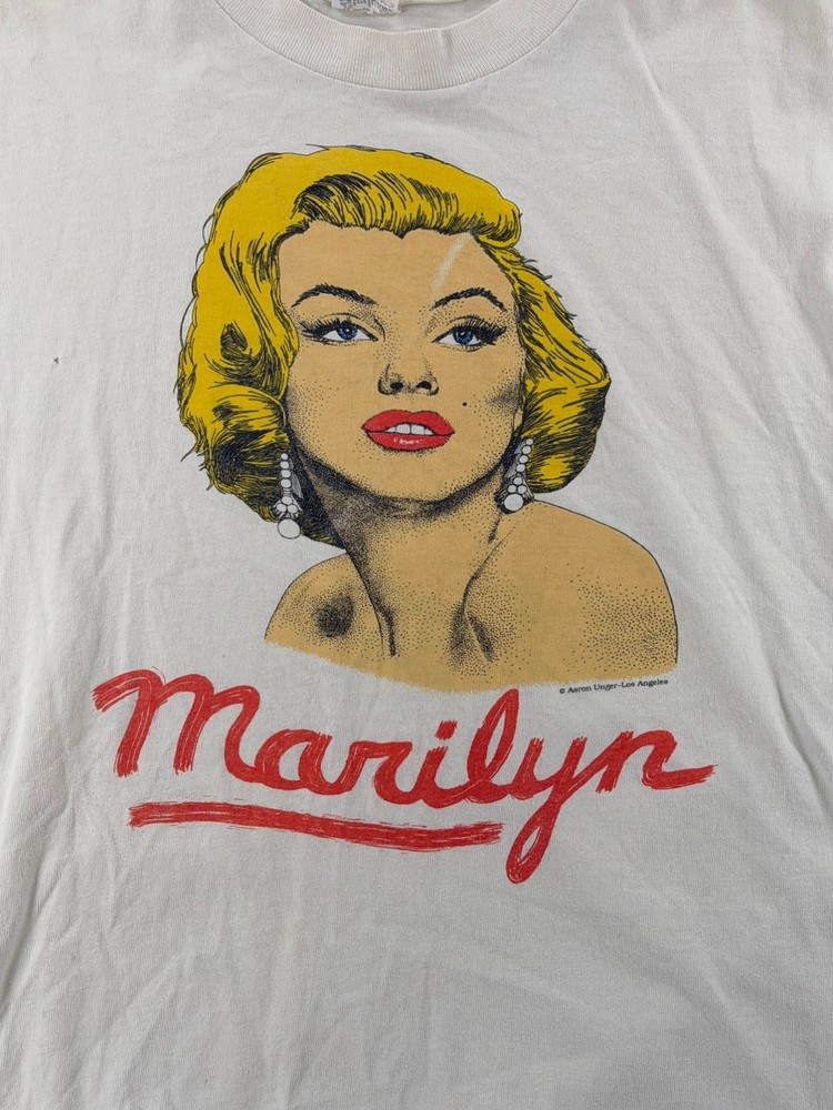RARE VTG 90s Marilyn Monroe Aaron Unger LA Single Stitch Stedman shirt Sz XL