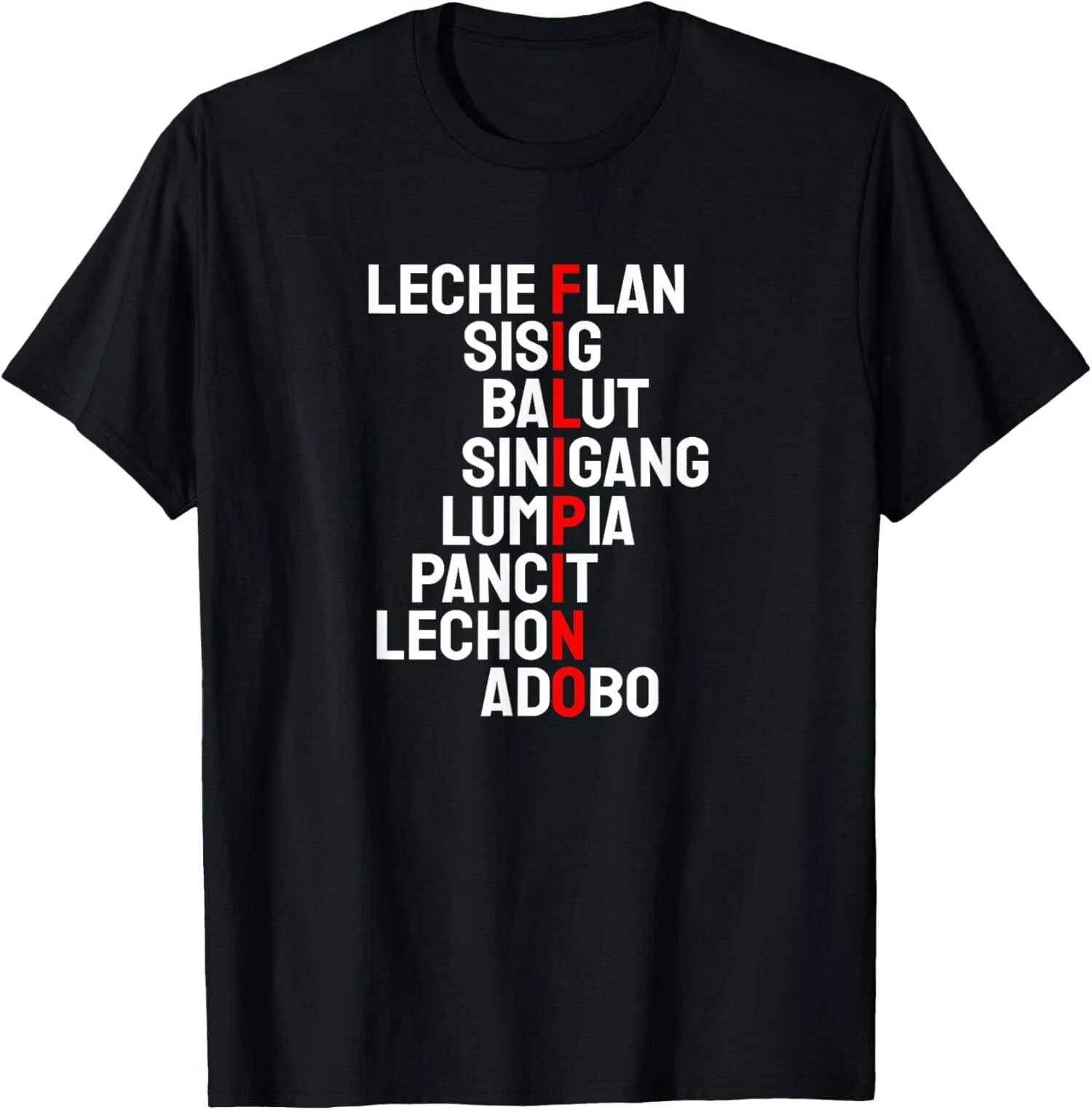 Funny Filipino Popular Food List Phillipines Unisex T-Shirt gallery