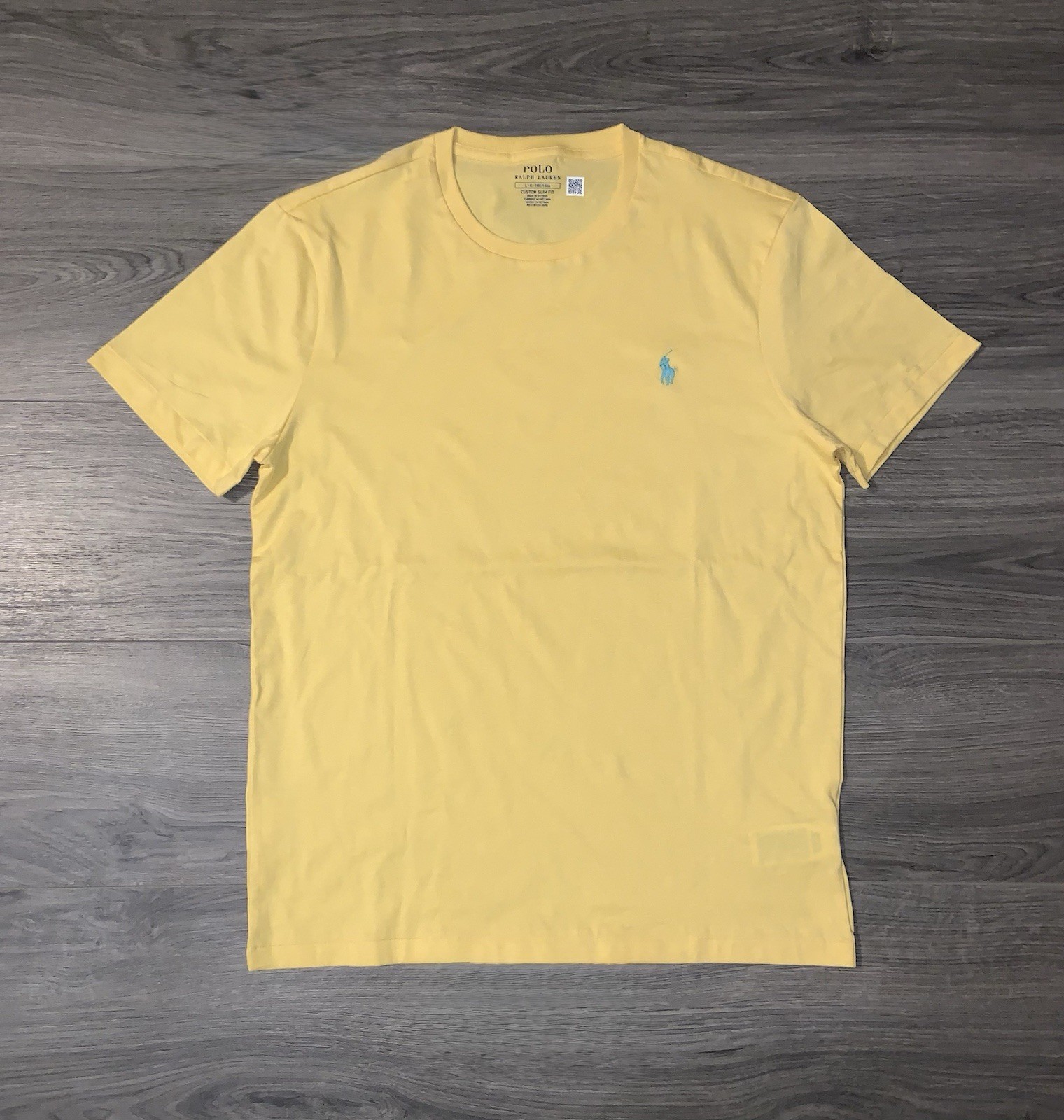 Polo Ralph Lauren T Shirt Custom Slim Fit Short Sleeve Yellow Men’s Size Medium gallery