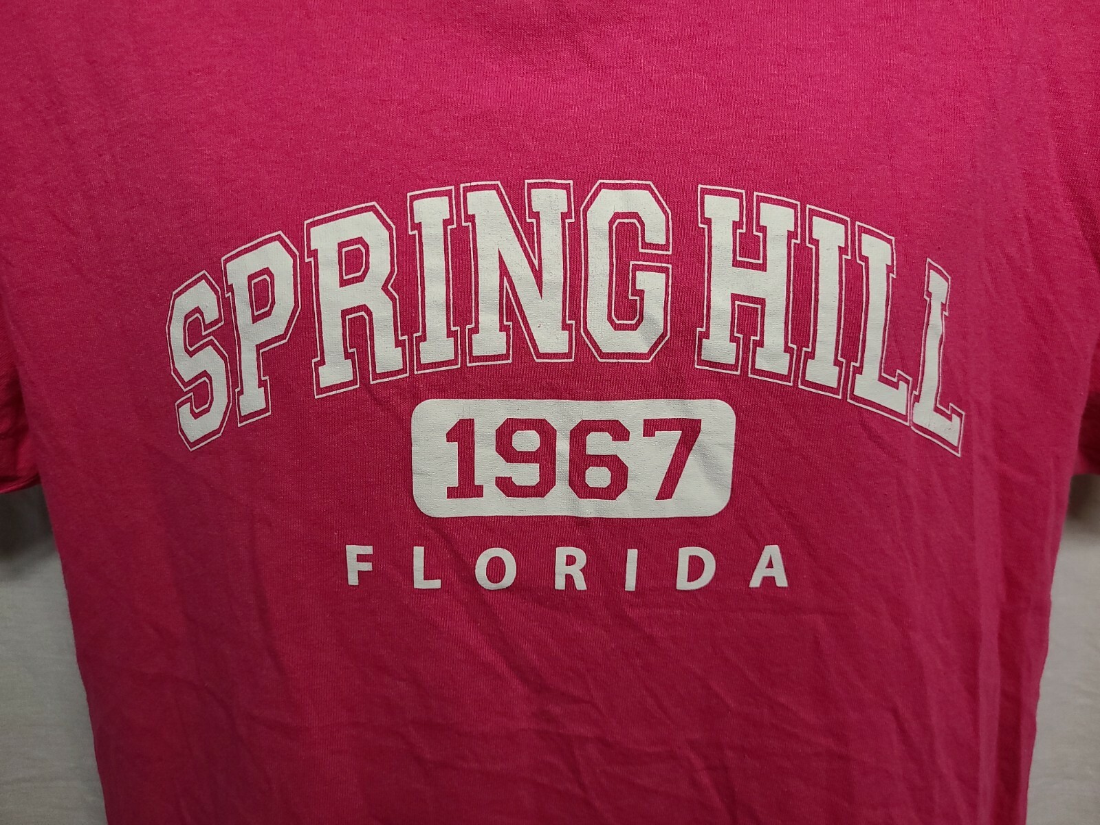 Spring Hill Florida 1967 Adult Large Pink TShirt gallery