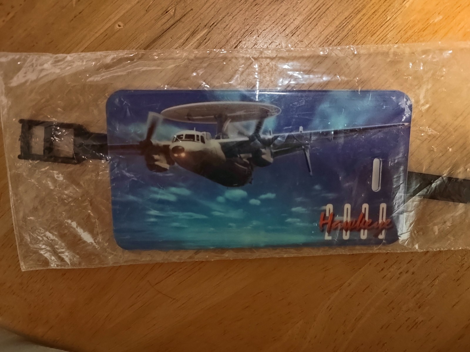 E-2C Hawkeye 2000 Aviation Northrop Grumman Luggage Tag with Strap New Unused.