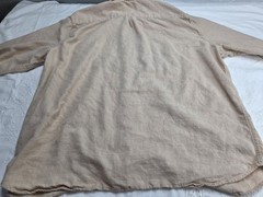 Lacoste Oversized Graphic Button Front Shirt XL Beige French Linen #776