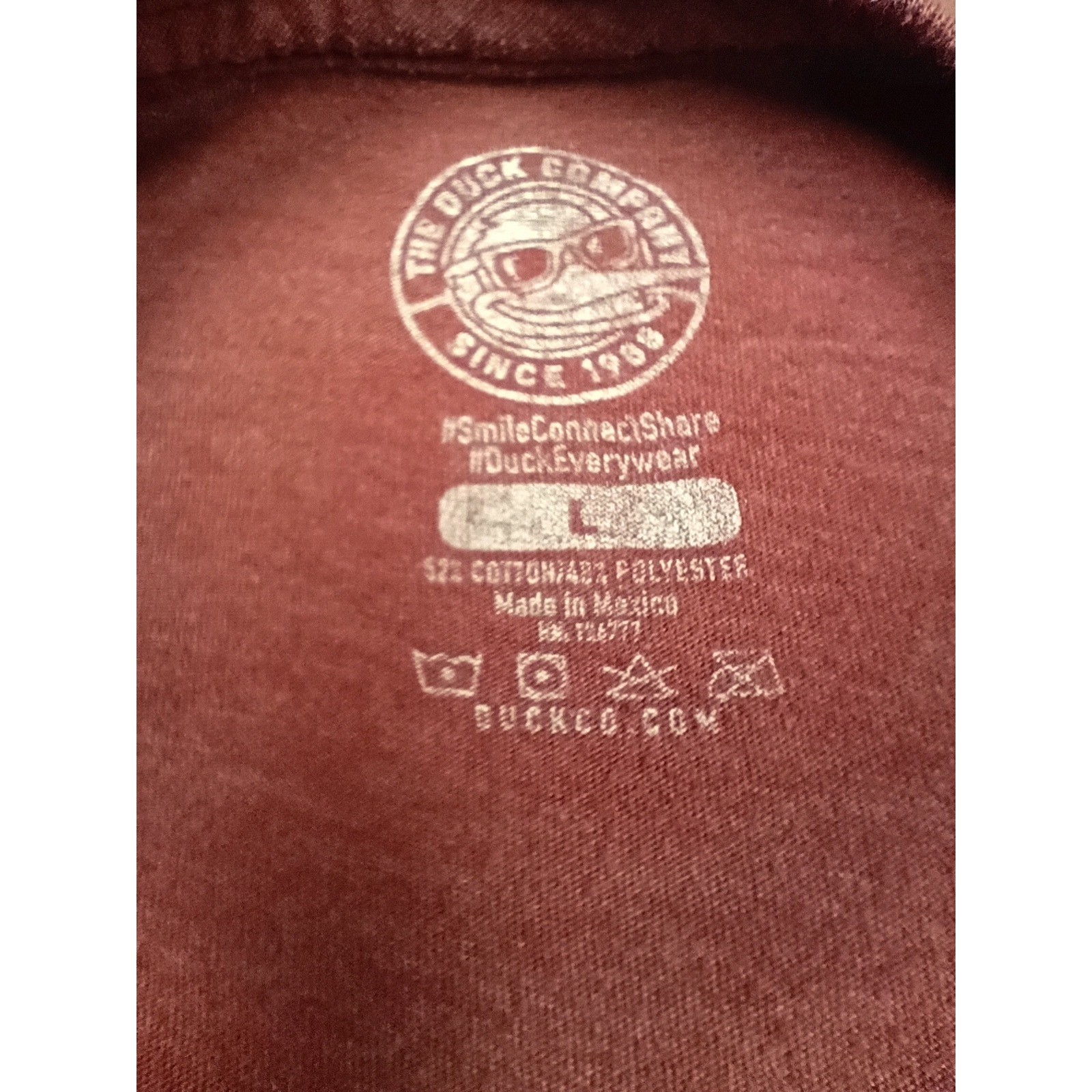 The Duck Company Graphic T-Shirt Mens Large Maroon Bandon Oregon Bear Humor Tee gallery