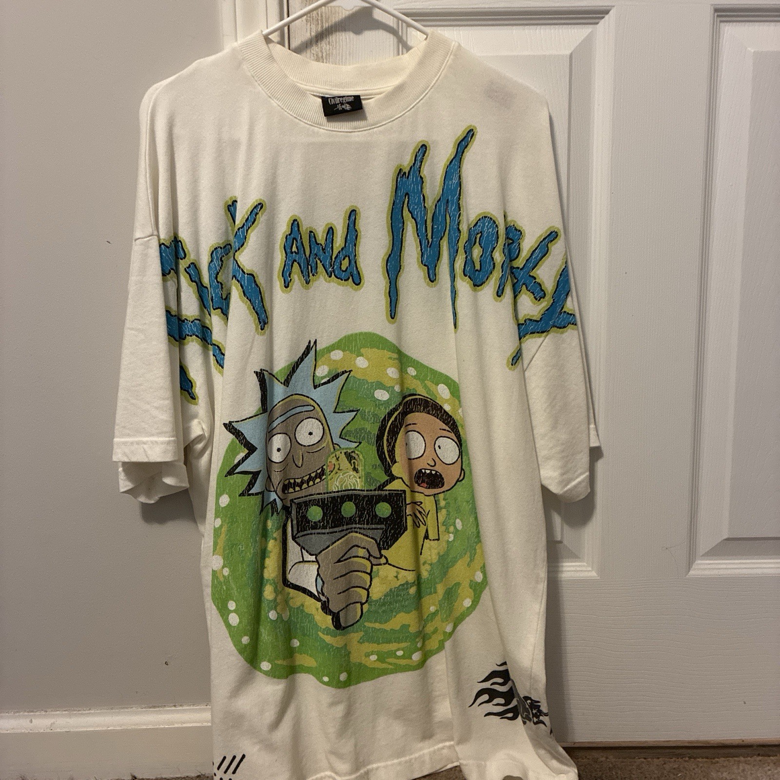 Civil Regime x RICK AND MORTY CHAOS CLASSIC OVERSIZED TEE, SIZE SMALL gallery