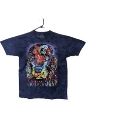The Mountain Men’s T-shirt Blue Dean Russo Cocker Spaniel Retired Logo 2XL #5002