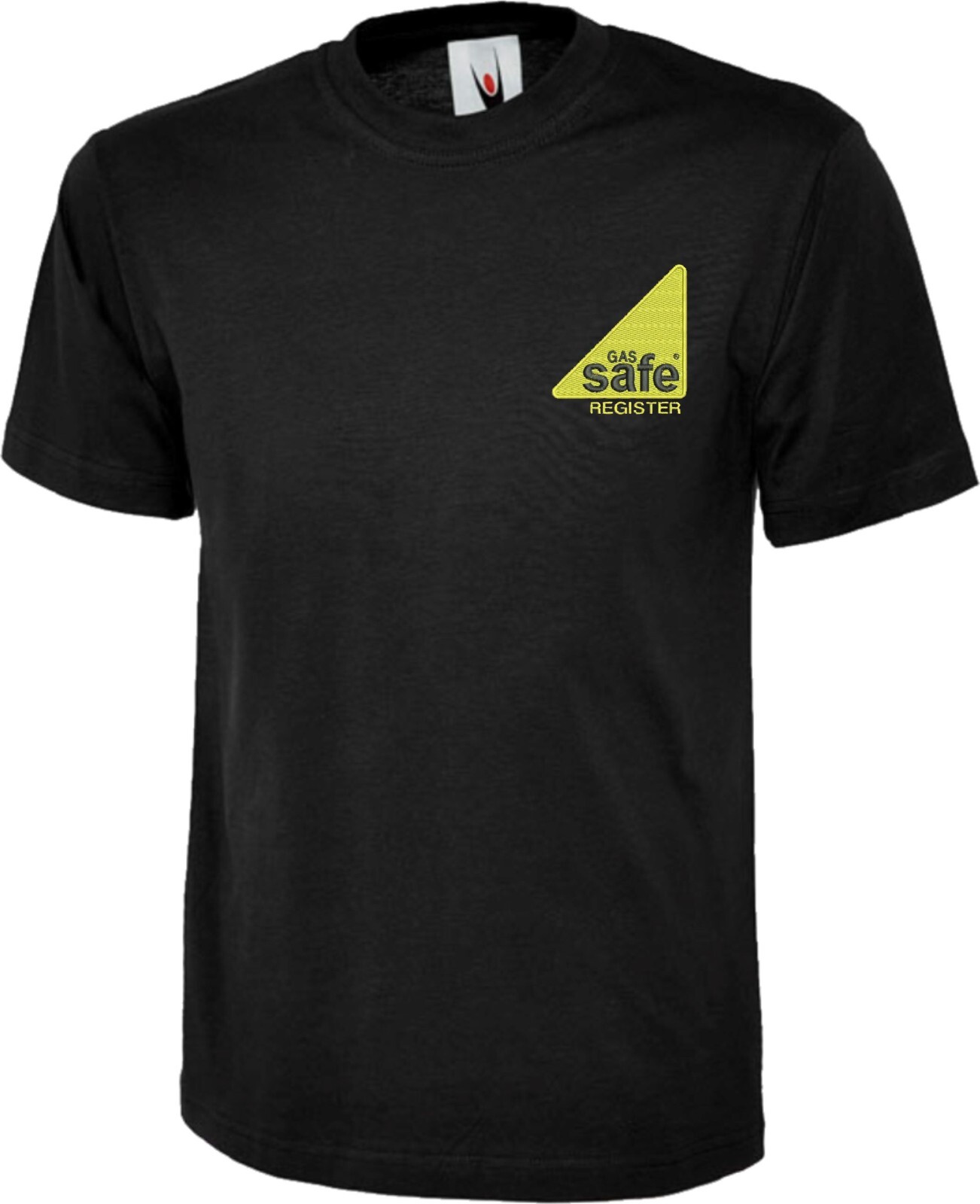 Embroidered Gas Safe T-Shirt Officially Registered Merch. Uneek Workwear Tee Top