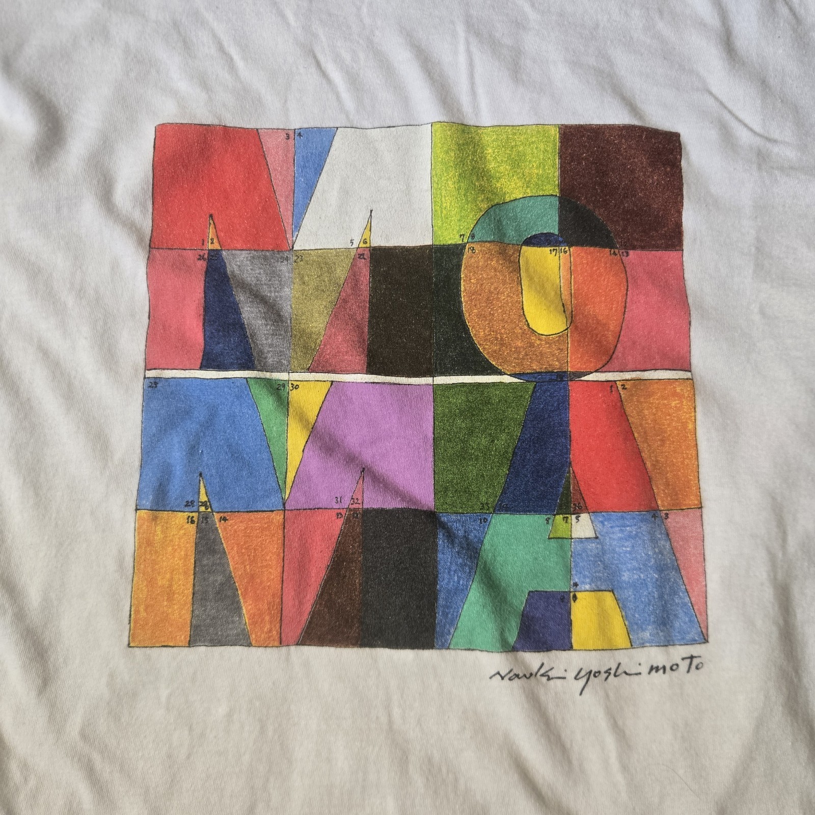 Museum Of Modern Art (MoMa) Naoki Yoshimoto Design White T-shirt XL Streetwear gallery