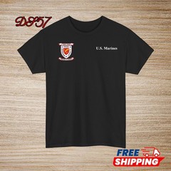 1st Battalion 7th Marine Regiment USMC Small Logo T-Shirt S to 5XL Made In USA