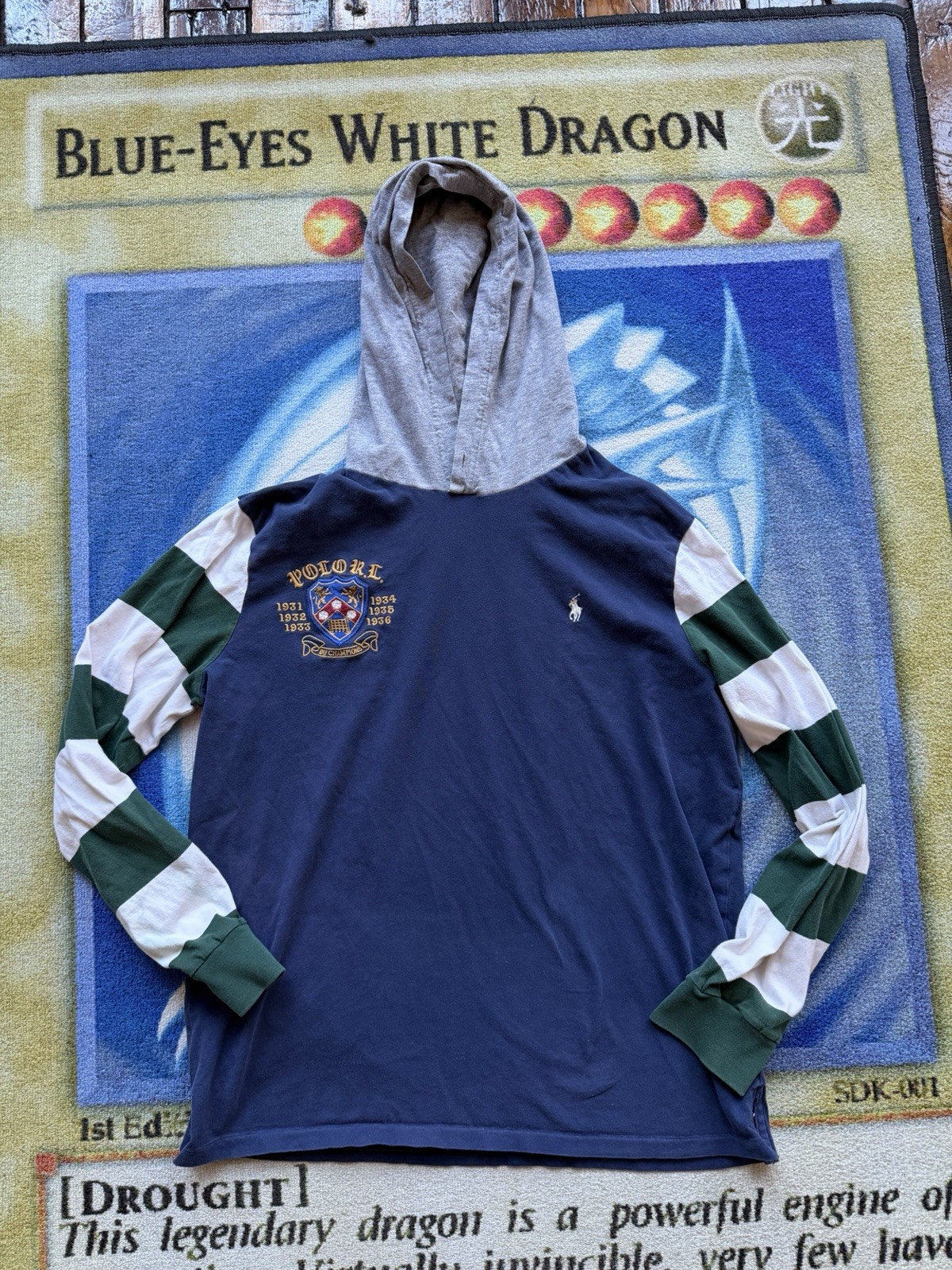 Polo Ralph Lauren Rugby Hoodie Shirt Crest DIY Champions Colorblock Men’s Large gallery