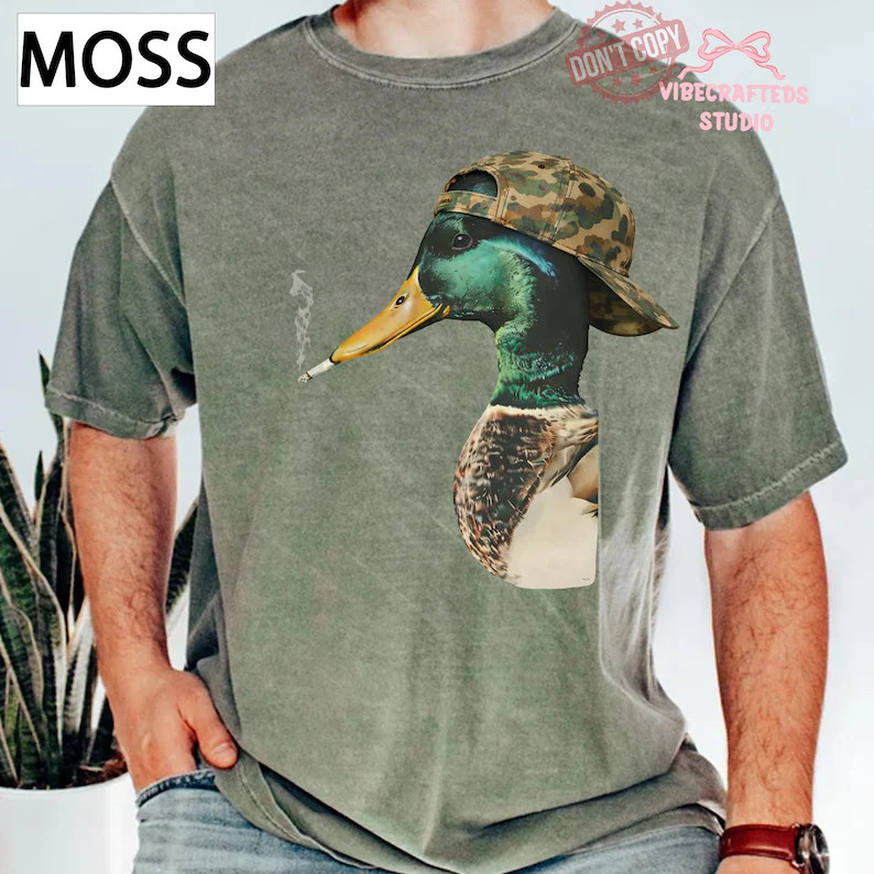 Funny Mallard Duck Unisex Wildlife Bird Animal Lover Comfort Tee gallery
