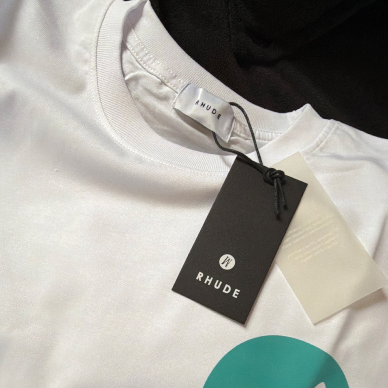 RHUDE Men's M White Graphic Logo T-Shirt Short Sleeve Crew Neck NWT gallery
