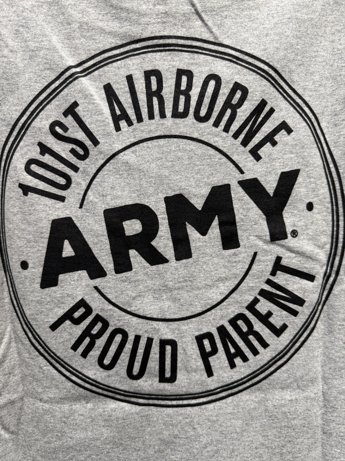 United States Army “101st AIRBORN PROUD PARENT” Gray T Shirt Tee - Sz XXL gallery