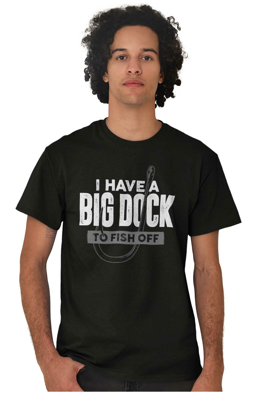 Dirty Fishing Joke Funny Big Dock Fish Gift Mens Casual Crewneck T Shirts Tees gallery