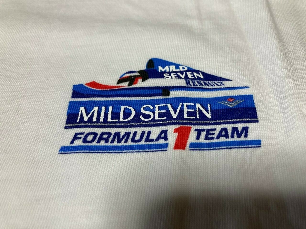 Benetton Formula 1 MILD SEVEN 2 Set Vintage Tee T Shirt One Size White Unused gallery