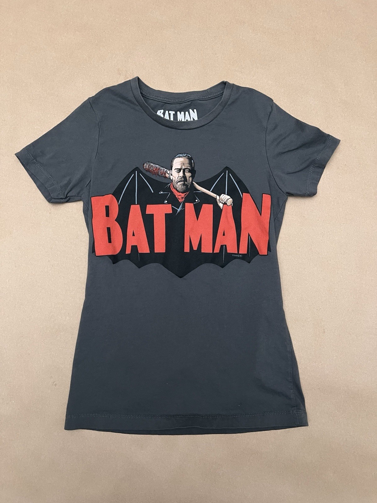 Fright Rags NEGAN BATMAN T-Shirt Small OOP Walking Dead Midnight Madness 2017