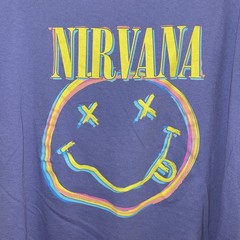 Nirvana Multi Color Smiley Trippy Variation T-shirt Size XL
