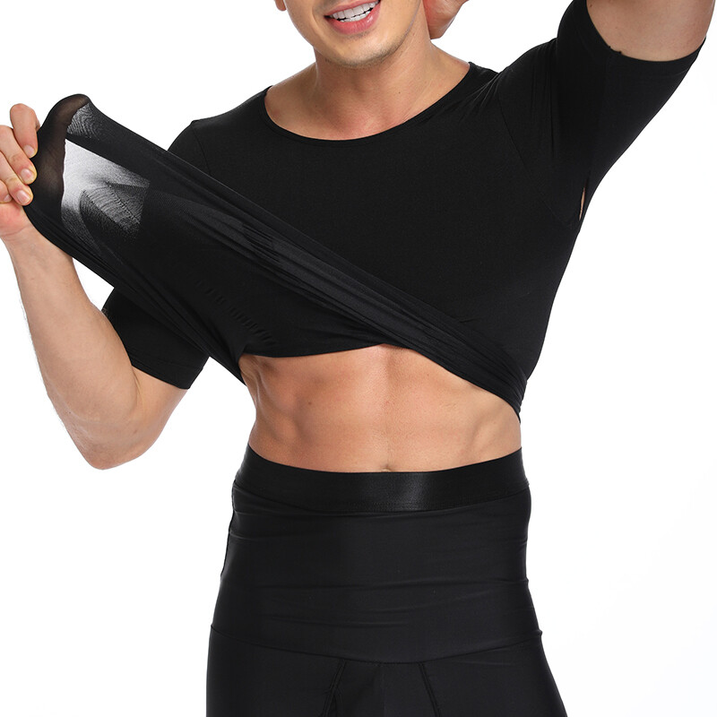 Men Compression Shirt Weight Loss Muscle T-Shirt Body Shaper Slimming Tank Tops gallery