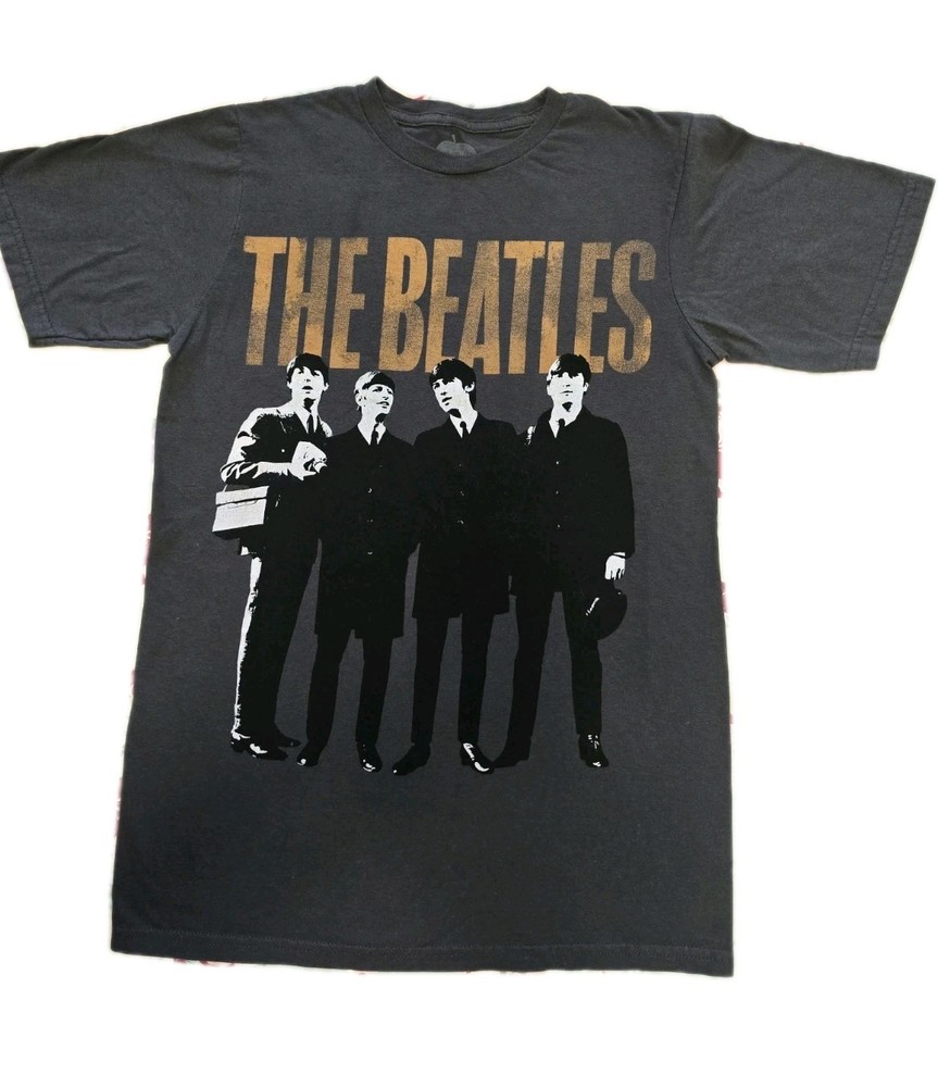 The Beatles Tee Shirt Men’s Small Gray 2011 John, Paul, George & Ringo