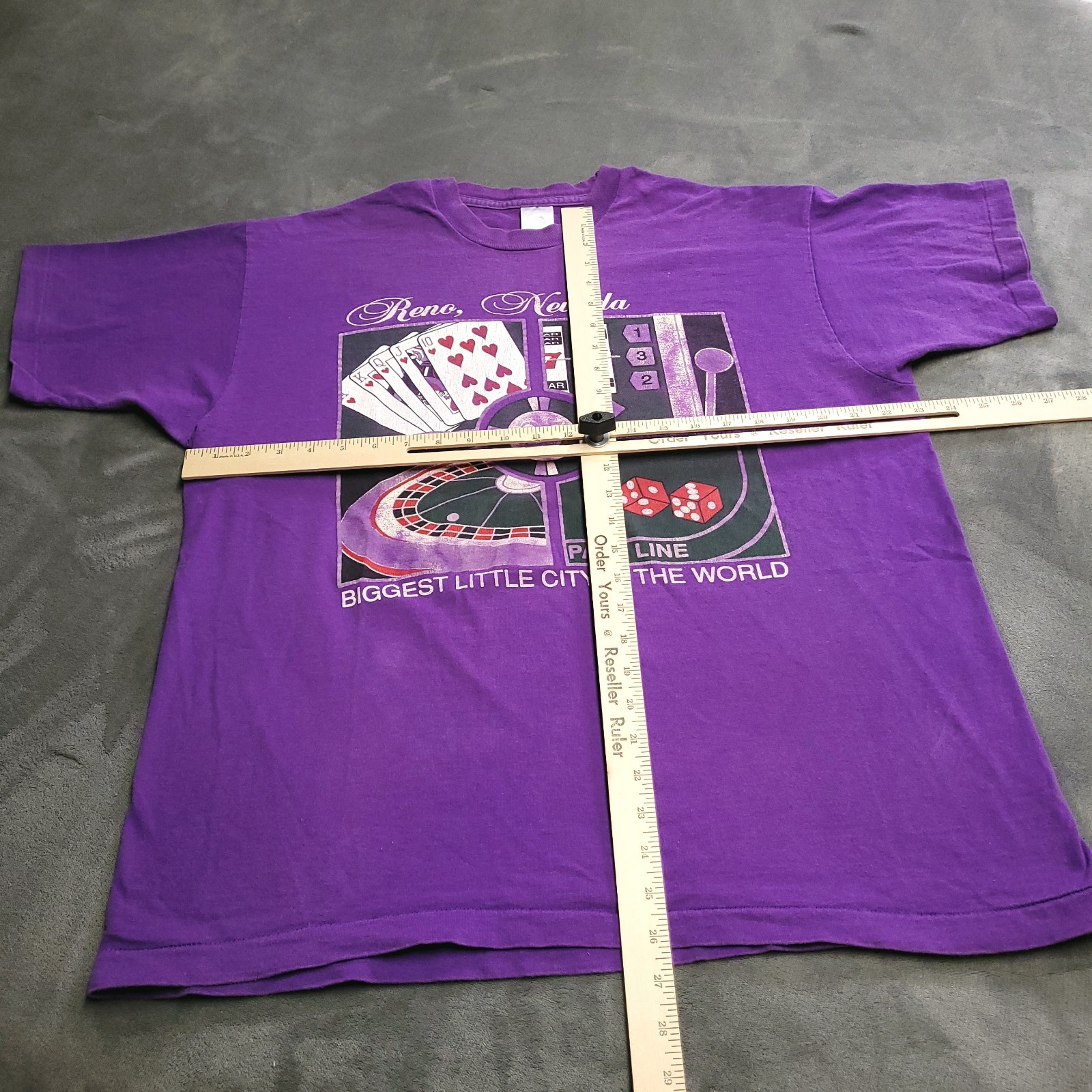 Vtg 90s Reno Nevada Biggest Little City Las Vegas XL Shirt Single Stitch gallery