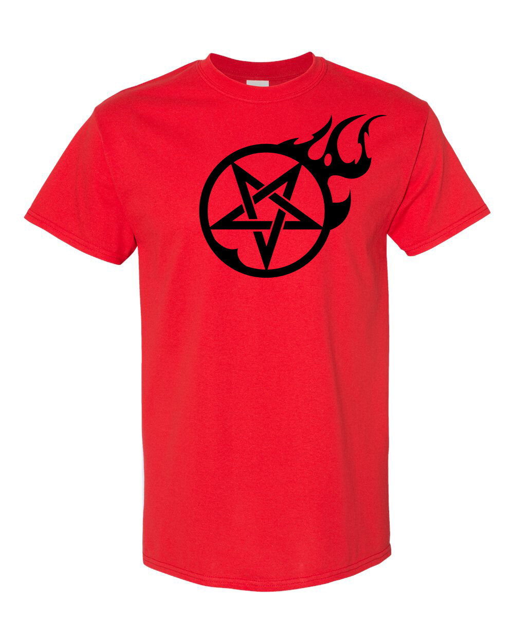 FLAMING PENTAGRAM Unisex T-Shirt Multi Colors S-XL FREE S&H! Kyle Millar art gallery