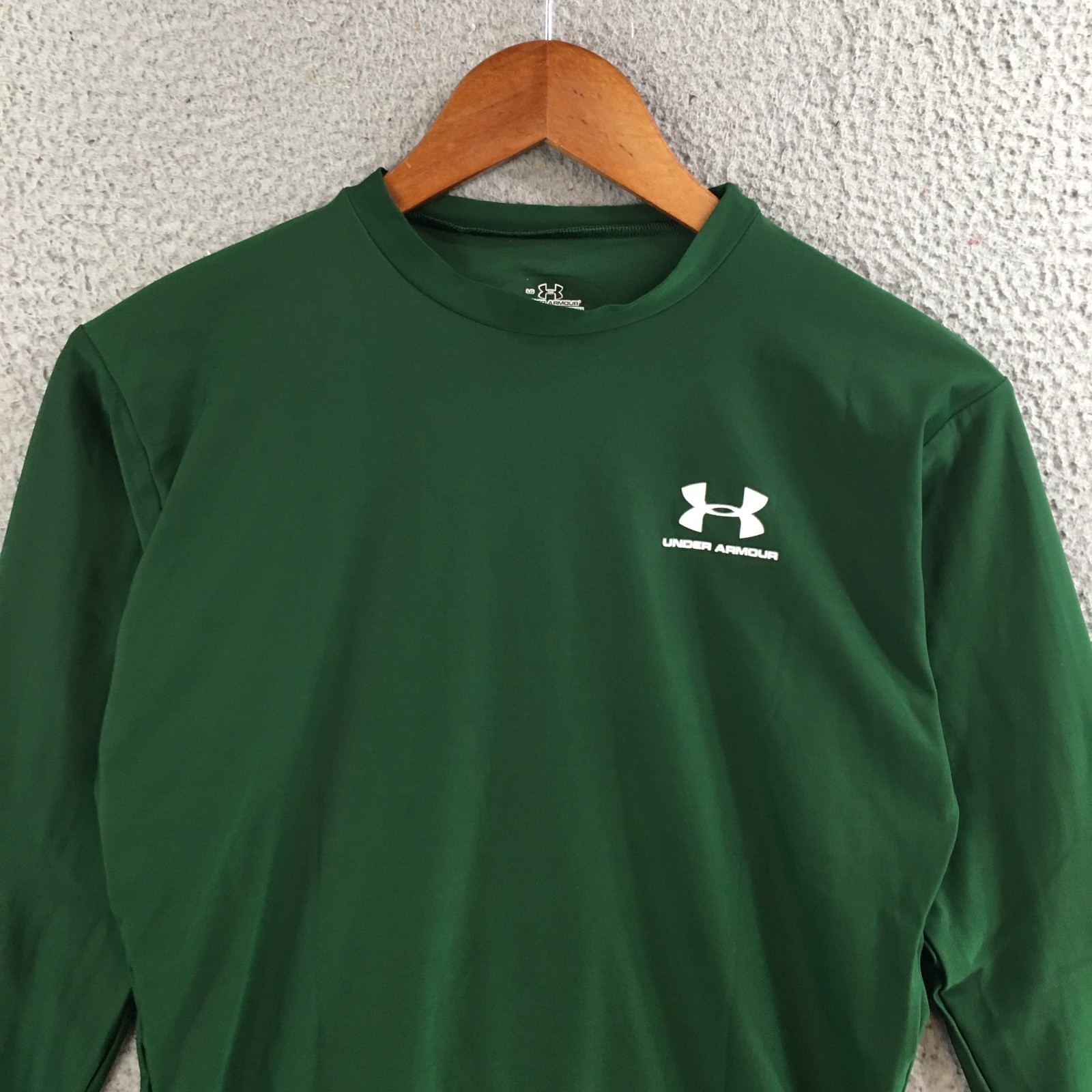 Under Armour Activewear Long Sleeve T-Shirt Mens Large Athletic Crew Neck Green gallery