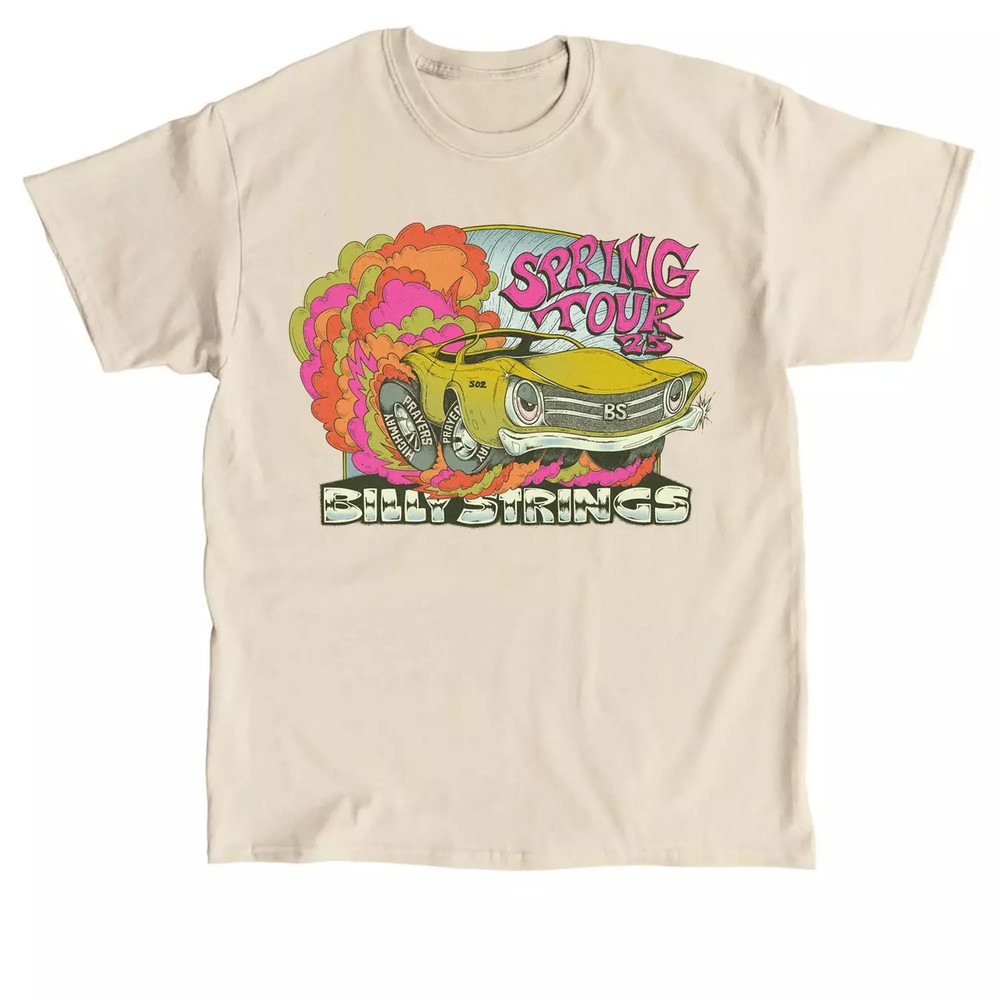 NEW BILLY STRINGS Spring Tour 2025 1 Sided T Shirt Full Size S-5XL