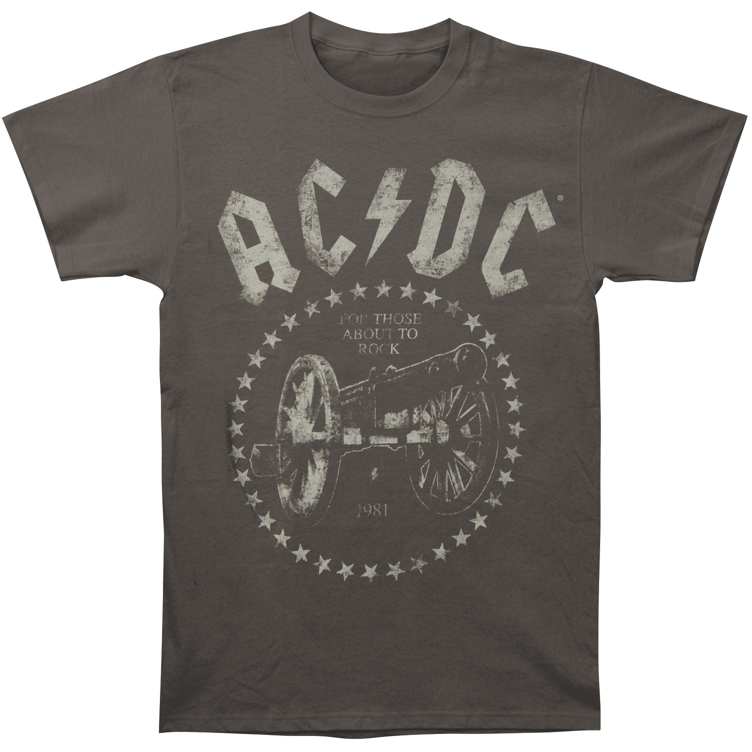 Boys' AC/DC N.A. We Salute You 2015 Tour Tee T-shirt Youth Medium Grey gallery