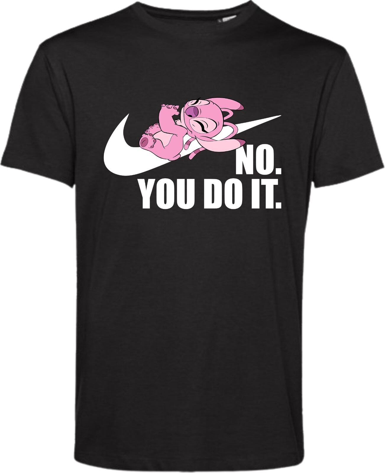 No You Do It Funny Lazy Angel T-shirt, Lilo & Stitch Book Day Tee, Cartoon Lover gallery
