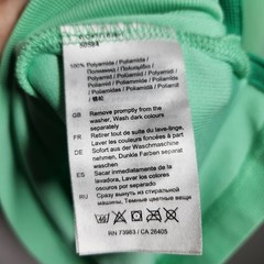 Helly Hansen Polo Shirt Men Size L Large Green HH Logo Textured Polyamide