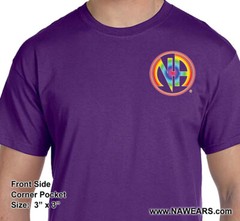 Narcotics Anonymous NA Rainbow Symbol T-shirt – Free Shipping – 100% Cotton