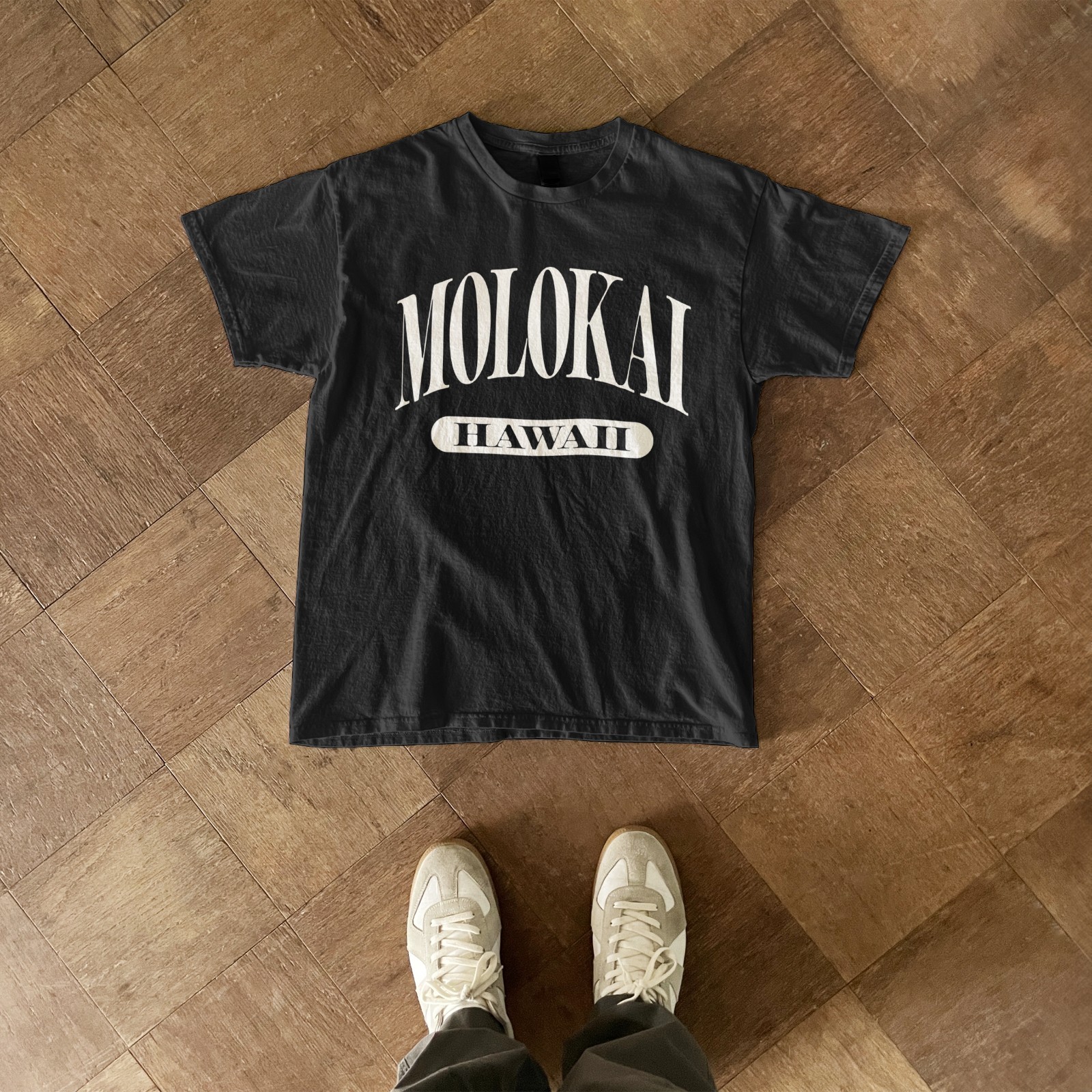 Molokai Hawaii vintage vacation souvenir simple island tee gallery