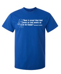 Beer Is Proof Sarcastic Humor Graphic Super Soft Ring Spun Funny T Shirt