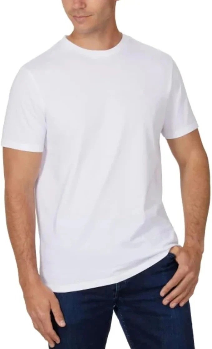 NWOT Pack of 10 Kirkland Signature Men's L White Crew Neck T-Shirts L1689 gallery