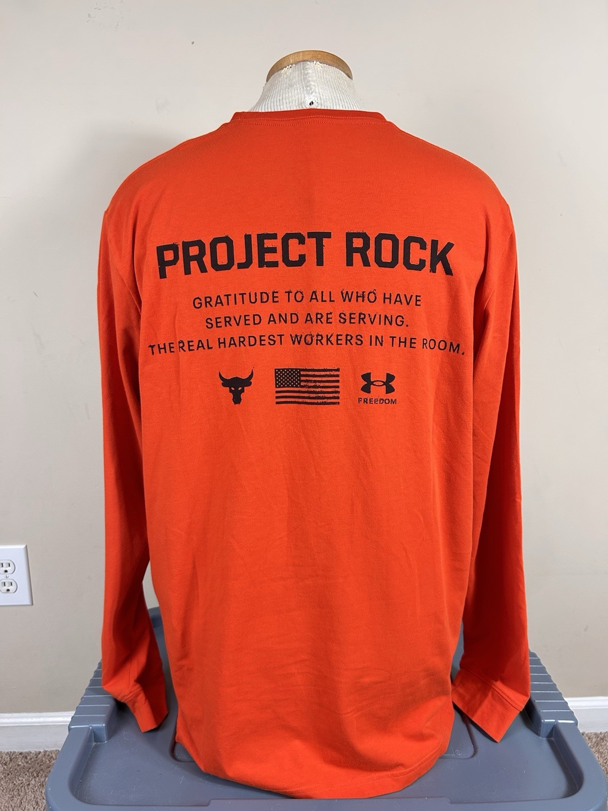 Under Armour Project Rock Graphic By Air Land Sea L/S Shirt Men’s Size XL gallery