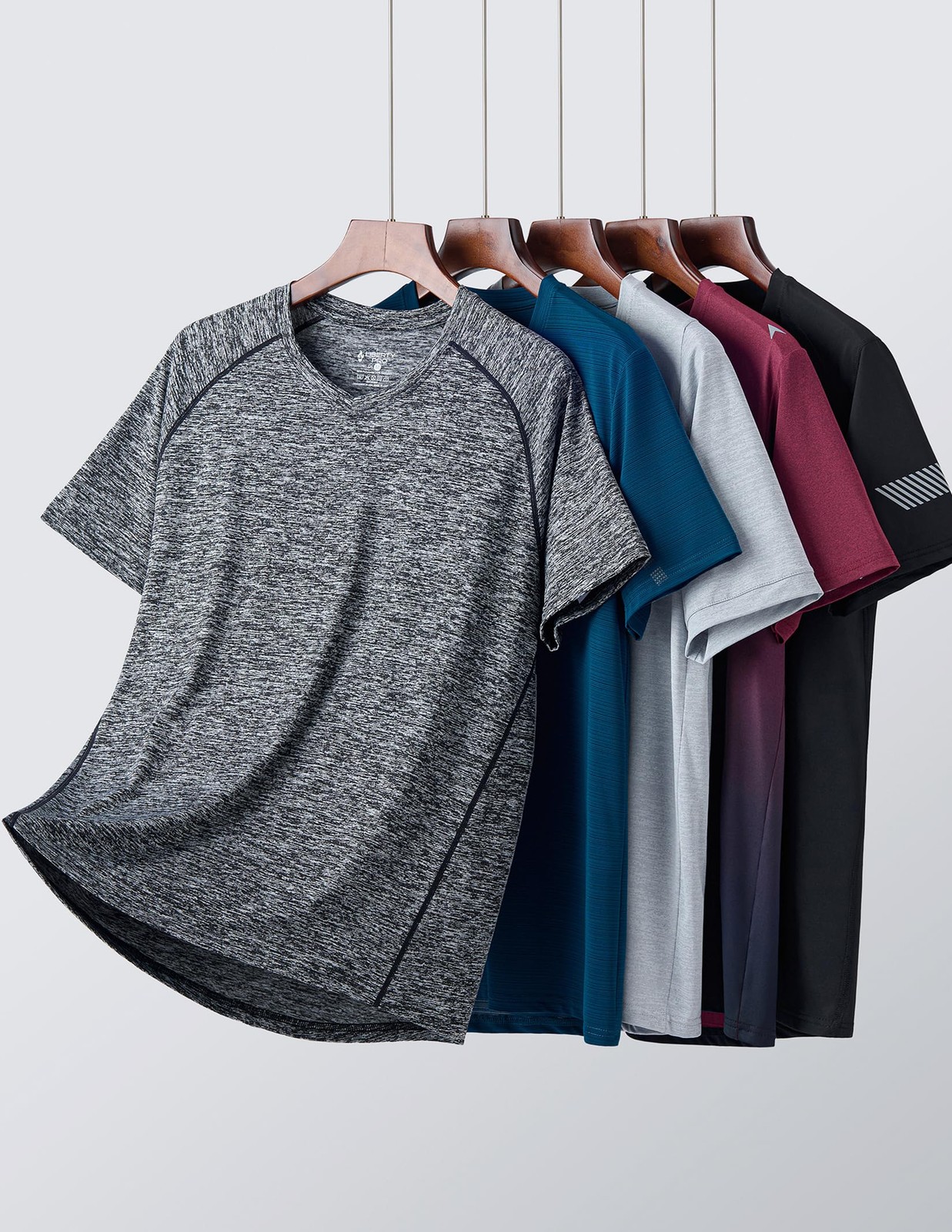 Men's Cut Out Tshirts, DryFit Tshirts, Athletic, Short Sleeve, Workout... gallery