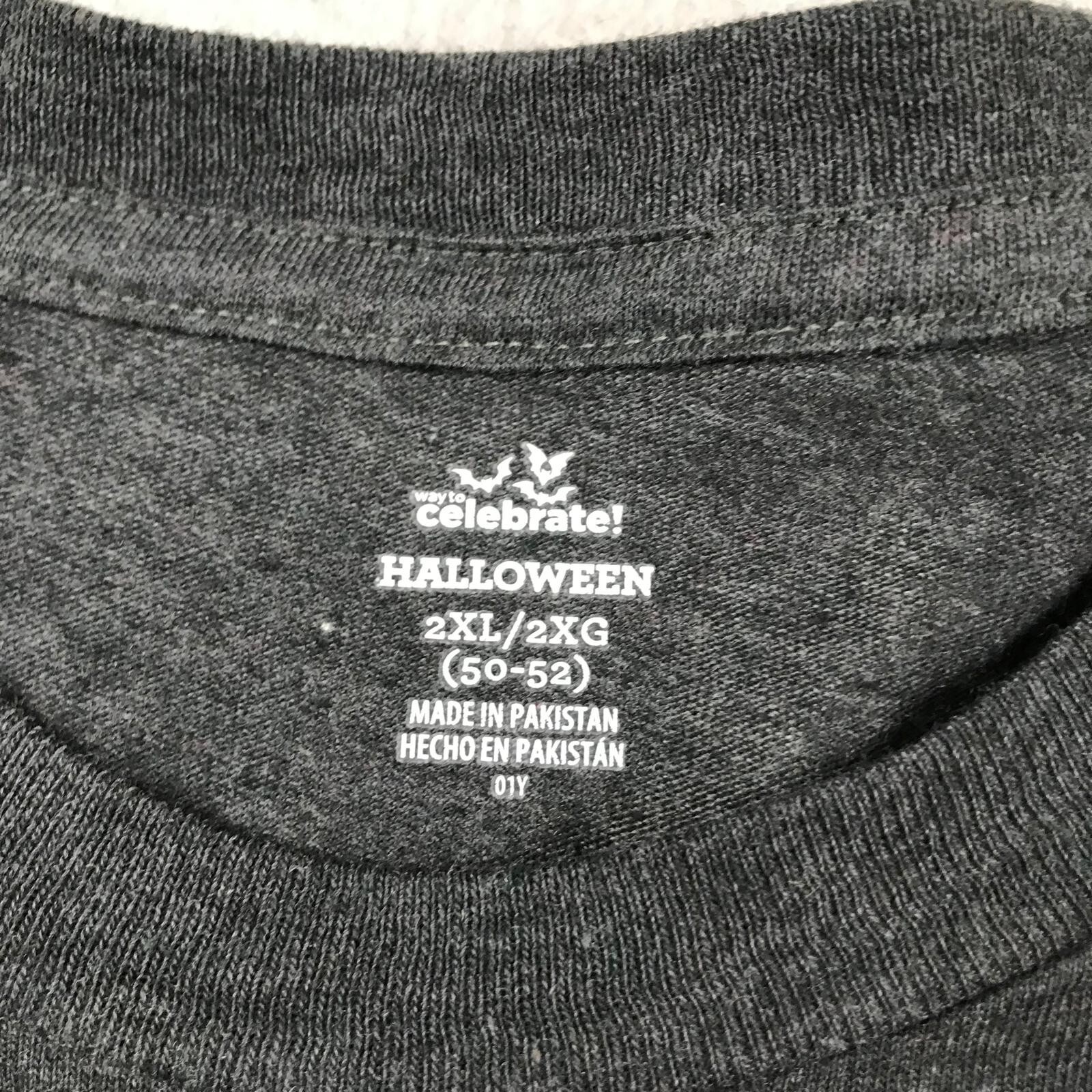 Halloween Shirt Mens 2XL Gray Short Sleeves I am Here For The Boos Ghost Tee NWT gallery