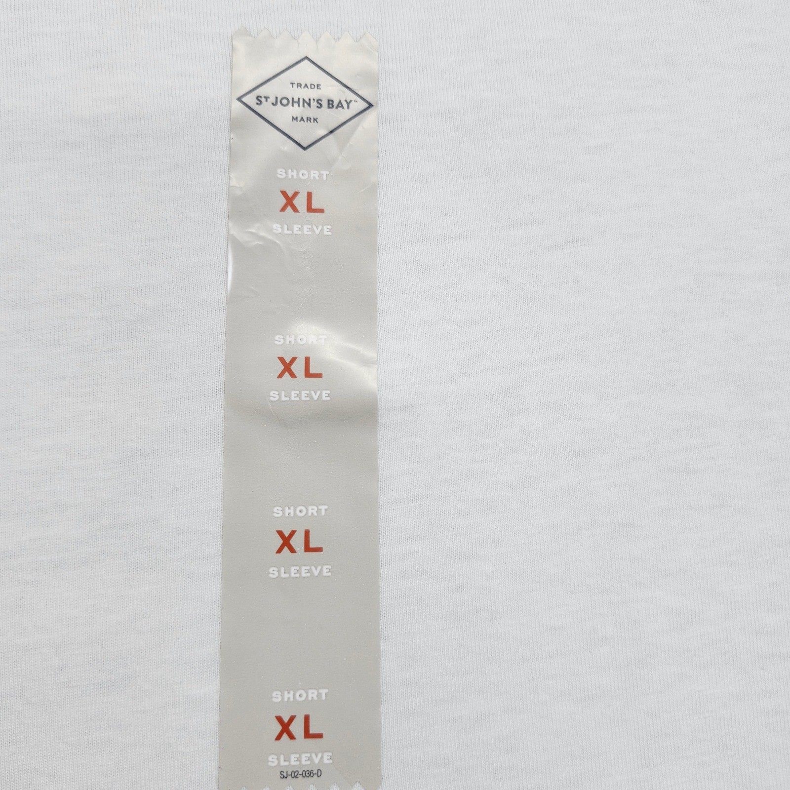 St Johns Bay Mens XL White Super Soft Crew Neck Short Sleeve T-Shirt New 302261 gallery