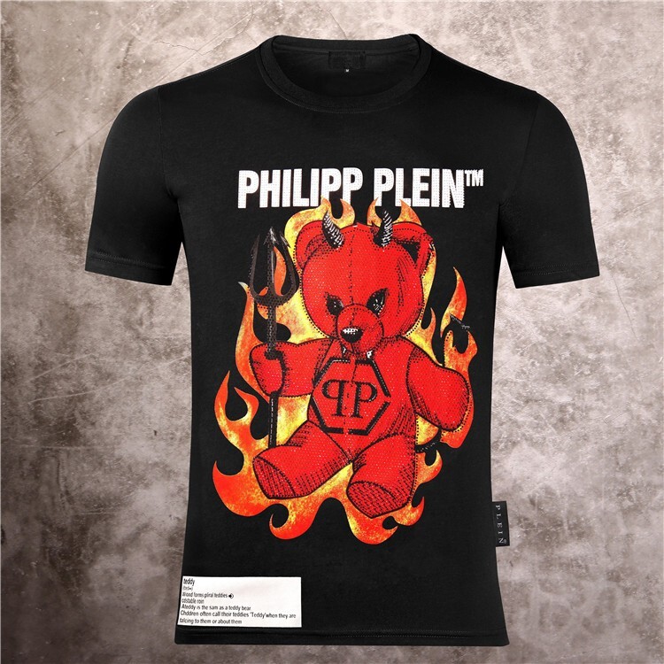 PHILIPP PLEIN TSHIRT PHILIP SKULL RHINESTONE SKULL T-SHIRT POLO SHIRT gallery