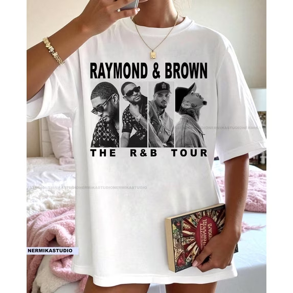 R&B Tour 2026 Raymond & Brown Graphic T-Shirt, Unisex Music Fan Tee