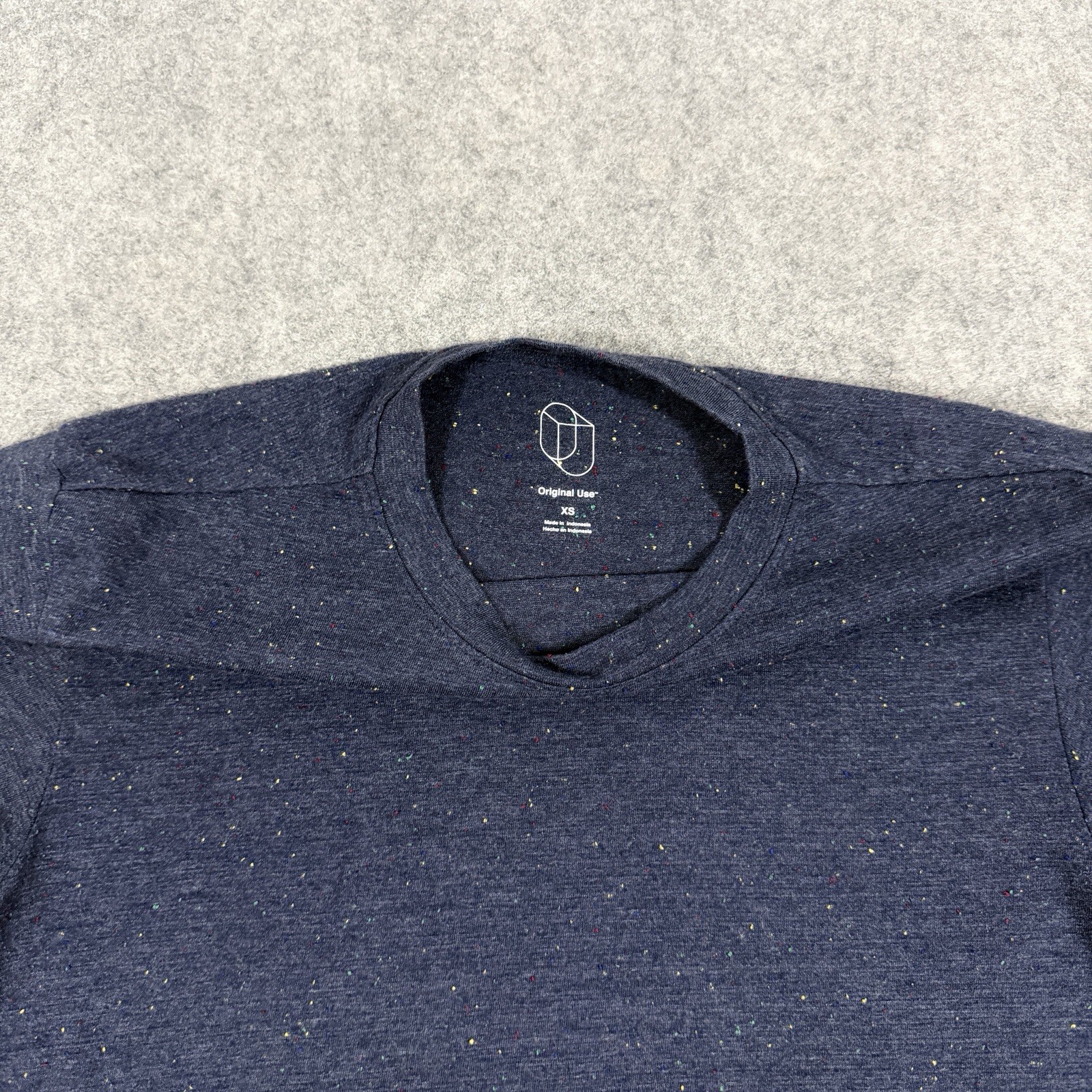Original Use Casual Short Sleeve Pullover T-Shirt Men's Size XS Blue Speckled gallery