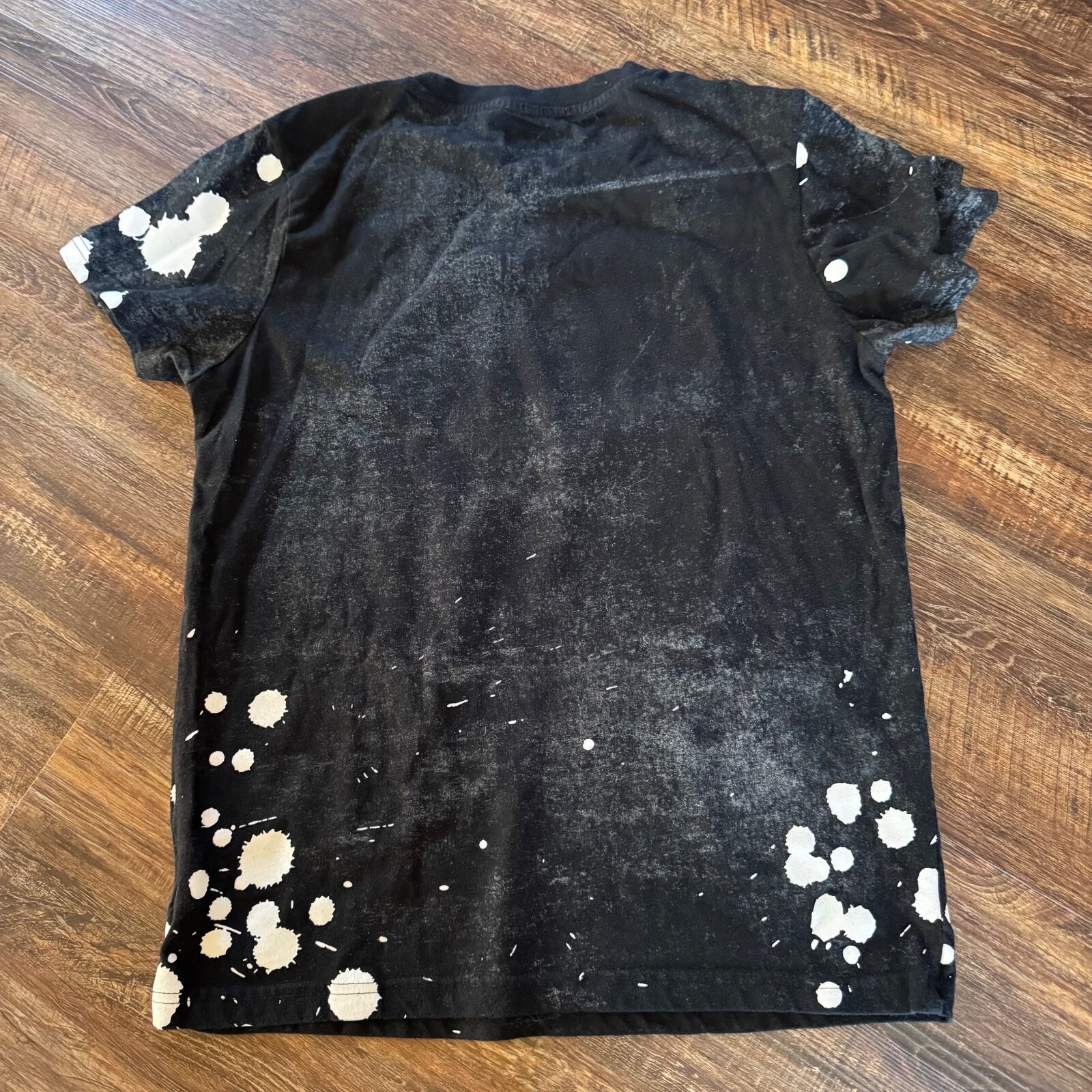 Rise as 1ne Men’s Nelson Mandela T Shirt Size SMALL Black with Splatter Design gallery