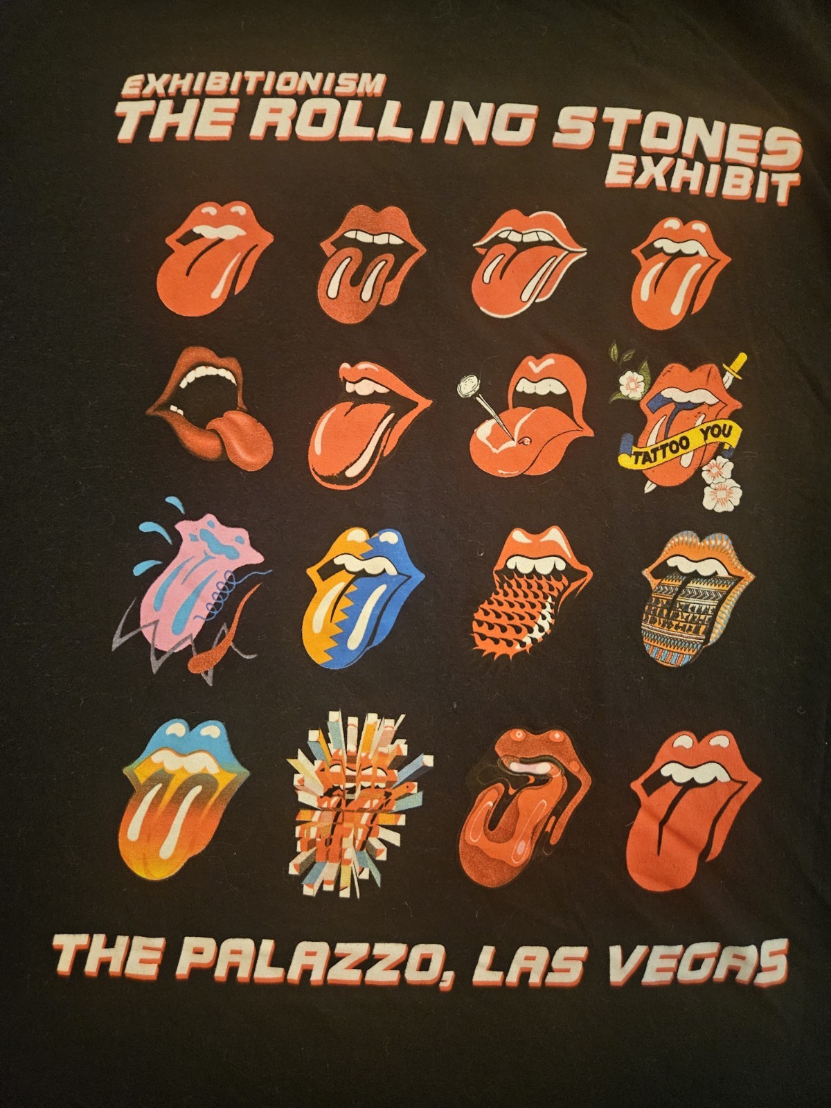 Rolling Stones Las Vegas Palazzo Exhibitionism Official Merch Shirt Large RARE👅 gallery
