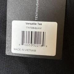 Ten Thousand Versatile Tee Mens Size M Black Short Sleeve Stretch Wicking NWT
