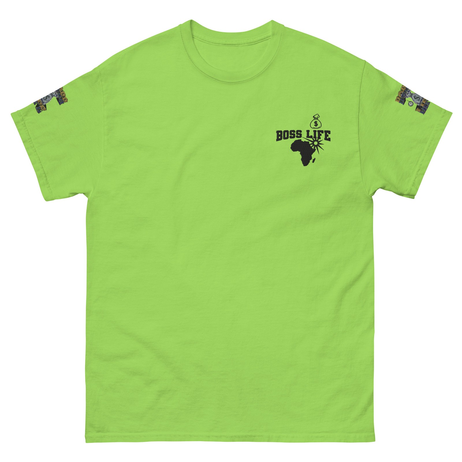 Boss Life african money back signature embroisery sleeve Unisex classic tee gallery