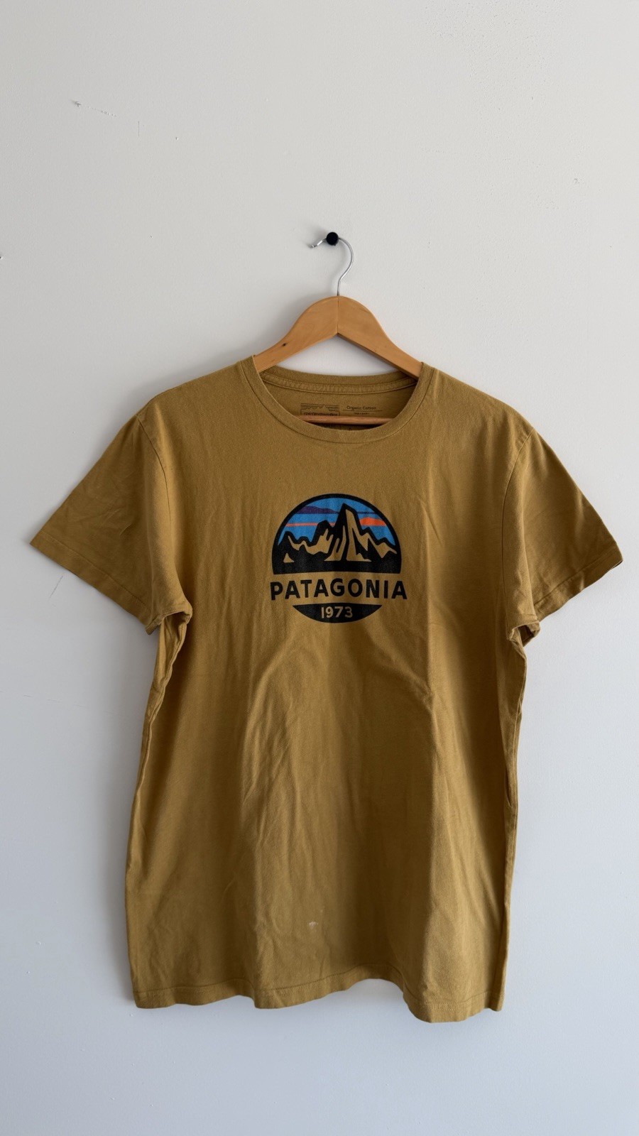 Patagonia Mens Short Sleeve Summit Toad Tee Shirt L Cotton Sustainable Outdoor gallery