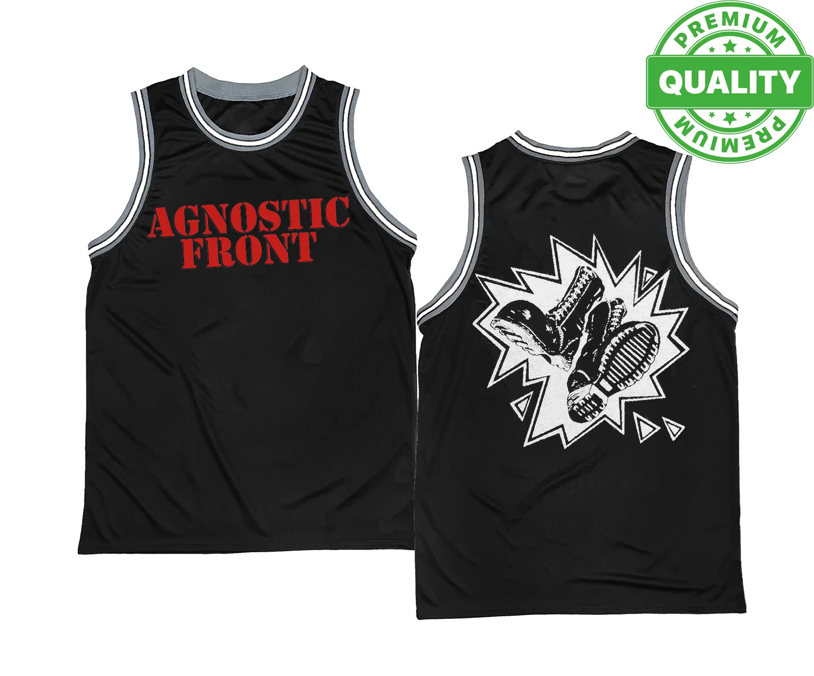 Logo Boots Agnostic Front Basketball Jersey 3D AOP Unisex S-6XL TS1216