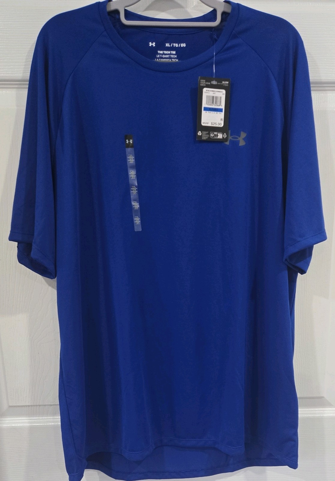 New With Tags Under Armour Men's Shirt Blue XL Short Sleeve UA Tech 2.0 gallery