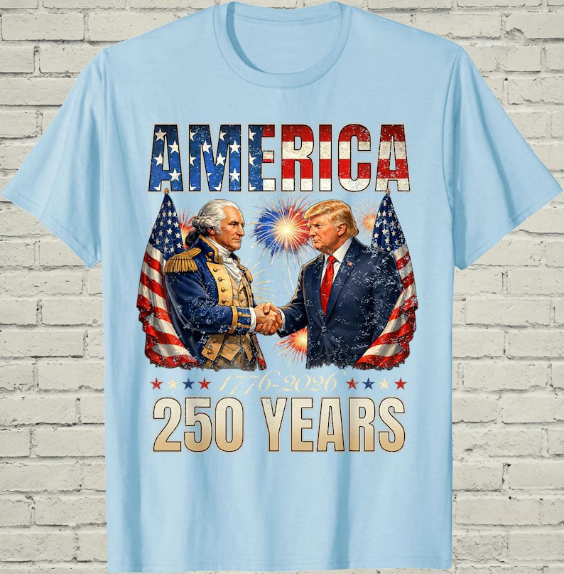 America 250th Anniversary Shirt, Trump Washington Patriotic Tee gallery