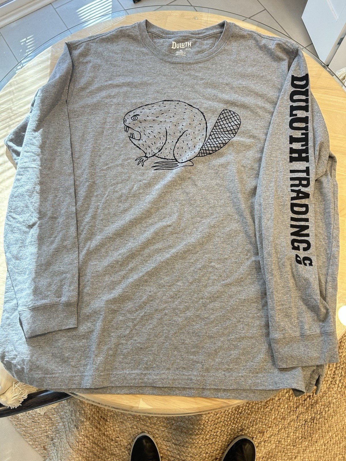 Duluth Men’s Long Sleeve Beaver Crew Neck Shirt Size XL